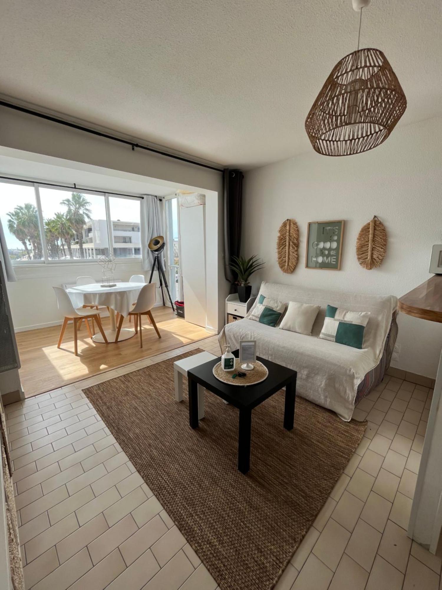 T2 Vue Panoramique Sur Mer Quartier Des Quilles Сет Экстерьер фото